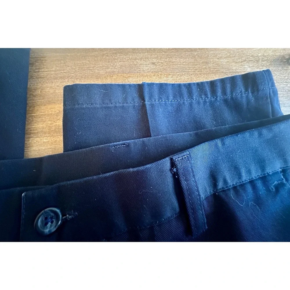 Men's Dockers Flat Front Classic Fit Dress‎ Pants Cotton Blue 36x34